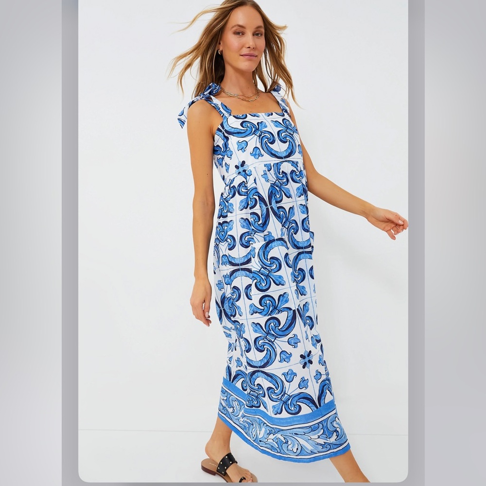 Majolica Tile Tie Shoulder Tilly Caftan